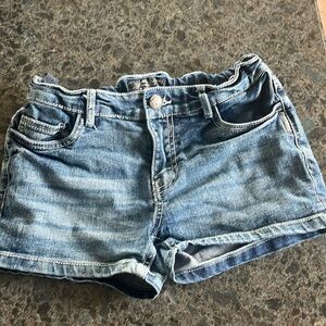 Size 14 girls Silver (Lacy) jeans shorts